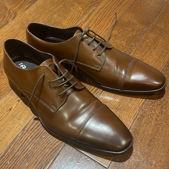THE RAIL 'Stark' Cap Toe Derby, Brown Leather, Mens Size 8 - 8.5 US / 42 - Picture 1 of 7